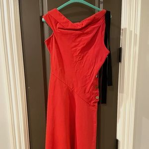 Derek Lam 10 Crosby Sz 2 Dress with bow and gold buttons